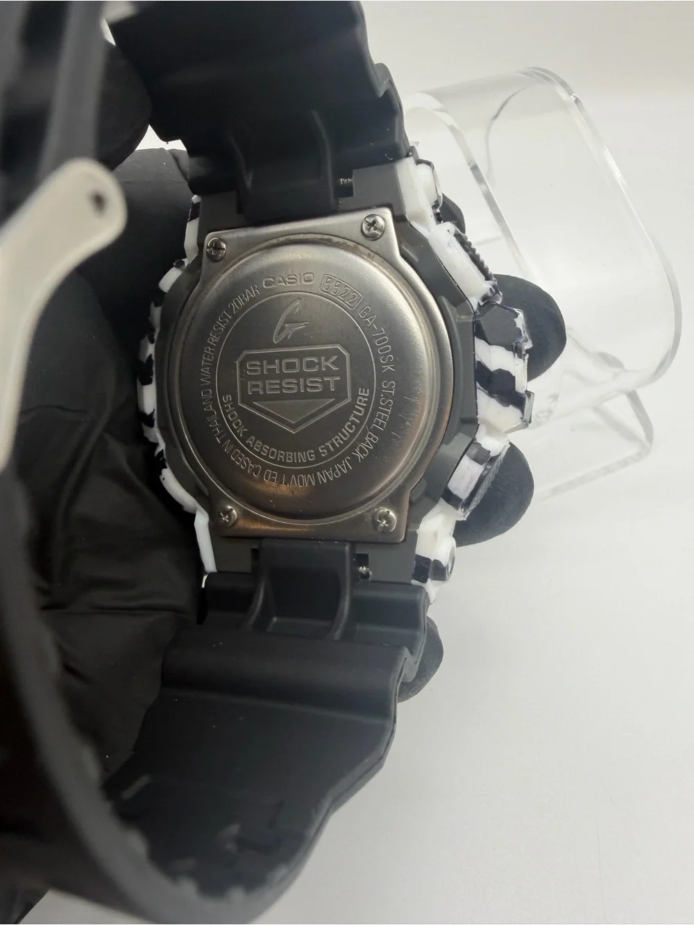 Casio G-Shock GA-700SK Custom B&W Art Watch